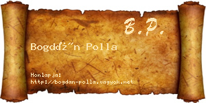 Bogdán Polla névjegykártya